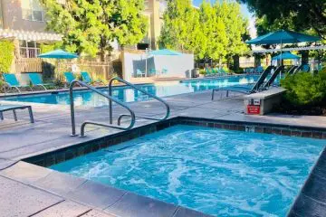 Fruitdale Station Apartments Outdoor Community Jacuzzi Hot Tub