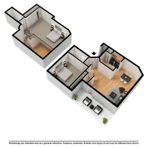 The Podium Apartments - Apartment Unit Floorplan C