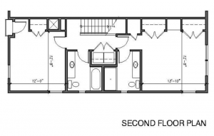 New York City Second Level Floor Plan