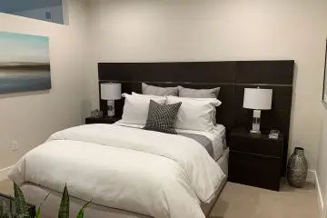 Nexus on 9th apartment interior view of bedroom of