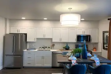 view of kitchen of nexus on 9th apartment interior