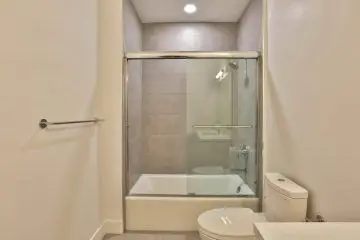 Bathroom Toilet and Tub Shower Combo