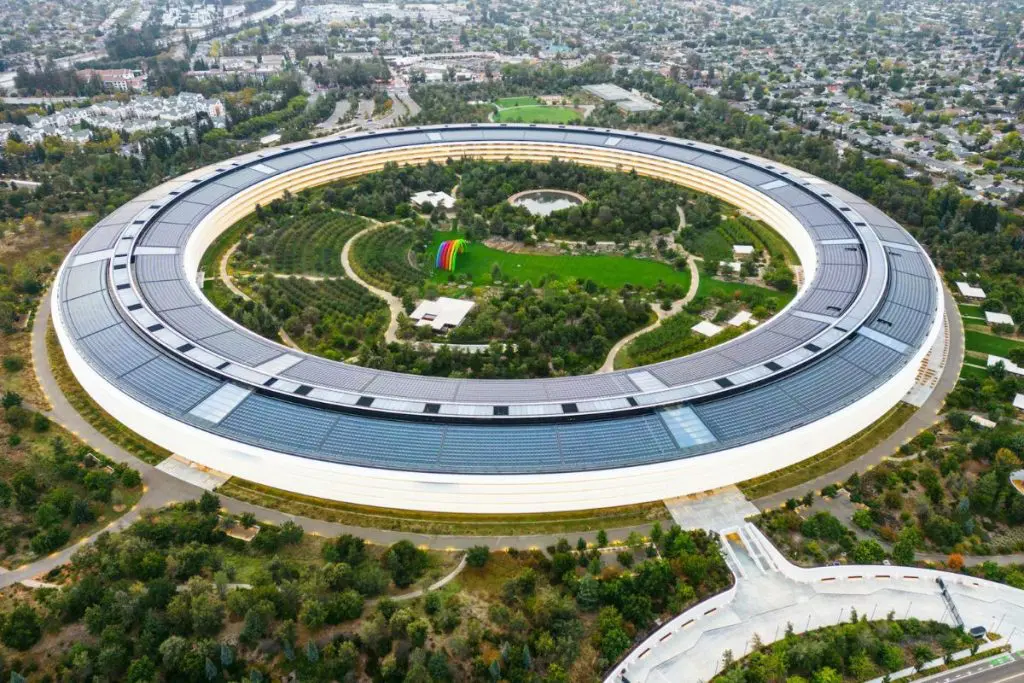 Apple park stands in close proximity to Silicon Valley apartments for technical professionals from De Anza Property Management.