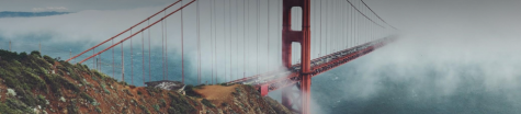 San Francisco Bay Area Bridge in Fog