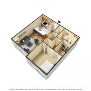 Apartment Palm w/balcony Floor Plan