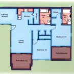 Apartment B2B Floor Plan