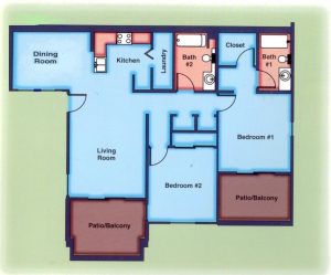 Apartment B2B Floor Plan