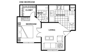 Floor Plan One Bedroom