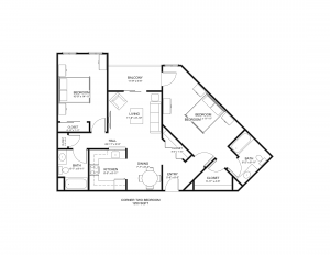 Apartment 2 x 2 Floor Plan