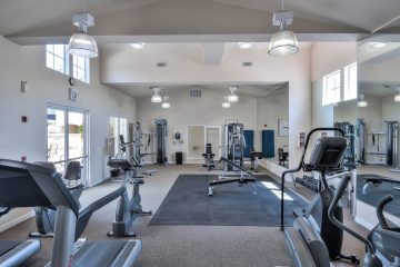 Forge Homestead Apartments fitness center gym equipment