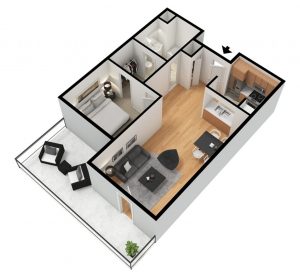 The Podium Apartments - Apartment Unit Floorplan H
