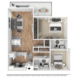 L Unit Floor Plan