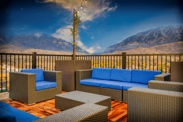 Midtown 360 Rooftop Lounge Seating