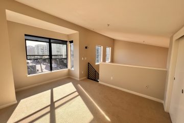 View of Boston floorplan second floor loft area from the closet.