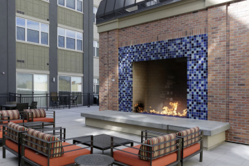 The Vue at Sugar House Crossing Community Fireplace