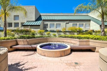 The Podium Apartments Outdoor Seating & Water Feature