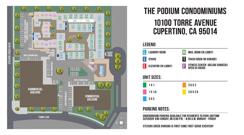 the podium map updated