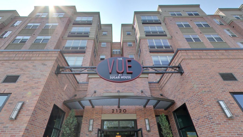 The Vue at Sugar House Crossing Front Entrance Exterior