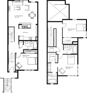 Apartment Mediterranean Floor Plan