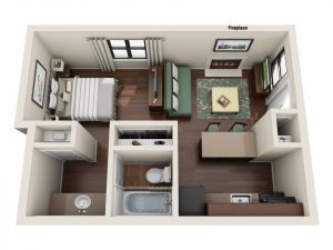 Apartment Studio Floor Plan