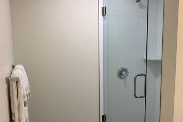 view of stand up shower of nexus on 9th apartment interior