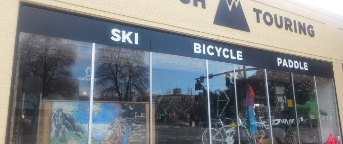Wasatch Touring bicycle shop building exterior