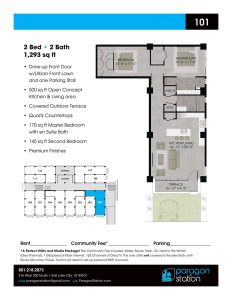 Apartment 101 Floor plan