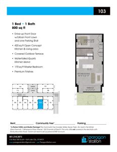 Apartment 103 Floor plan
