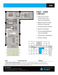 Apartment 104 Floor plan