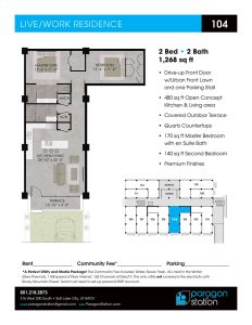 Apartment 104 Floor plan
