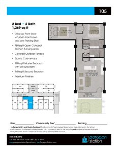 Apartment 105 Floor plan