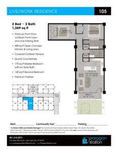 Apartment 105 Floor plan