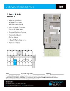 Apartment 106 Floor plan
