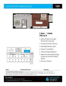 Apartment 109 Floor plan