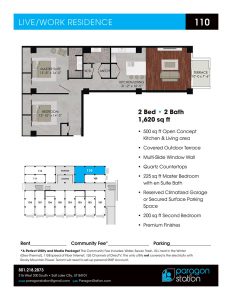 Apartment 110 Floor plan