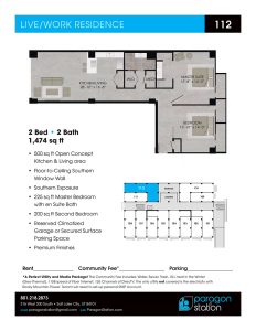 Apartment 112 Floor plan