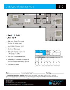 Apartment 210 Floor plan