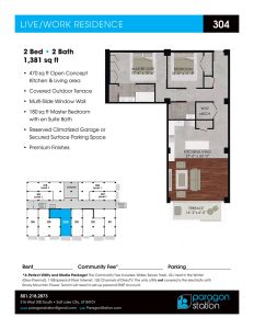 Apartment 304 Floor plan