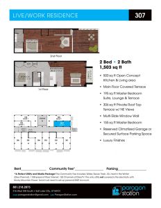 Apartment 307 Floor plan