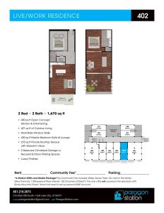 Apartment 402 Floor plan