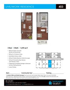 Apartment 403 Floor plan