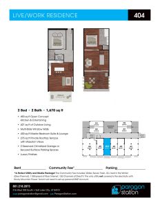 Apartment 404 Floor plan