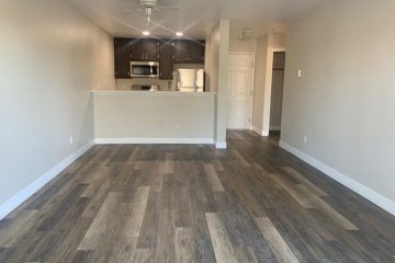 Flora Vista Apartment Unit Living Room & Kitchen