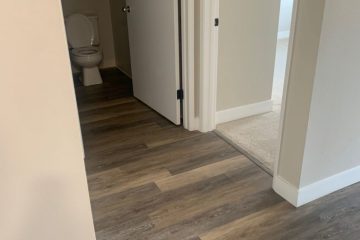 Apartment Unit Hallway & Bathroom Toilet