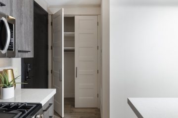 Kitchen View of Storage Closet