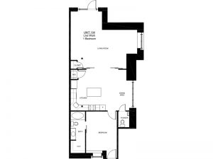 Apartment 104 - 1x1 B3 Floor plan