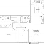 Apartment 304 - 1x2 D3 Floor plan