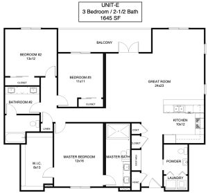 selo UNIT E floor plan