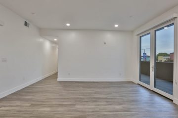 Room with Recessed Lighting & Patio Door