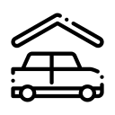 covered parking icon
